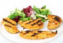 Grilled chicken with a salad